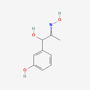 molecular formula C9H11NO3 B13431226 1-Hydroxy-1-(3-hydroxyphenyl)-2-propanone Oxime 