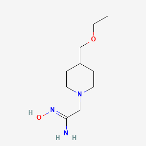 molecular formula C10H21N3O2 B13431244 (Z)-2-(4-(ethoxymethyl)piperidin-1-yl)-N'-hydroxyacetimidamide 