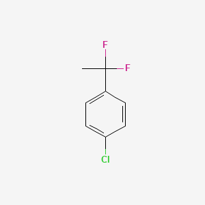 molecular formula C8H7ClF2 B1343129 1-Chloro-4-(1,1-difluoroethyl)benzene CAS No. 55805-04-4
