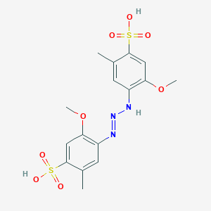 molecular formula C16H19N3O8S2 B1343131 4,4'-(Diazoamino)bis(5-methoxy-2-methylbenzenesulfonic acid CAS No. 60112-02-9
