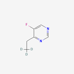 molecular formula C6H7FN2 B13431354 4-Ethyl-5-fluoropyrimidine-d3 