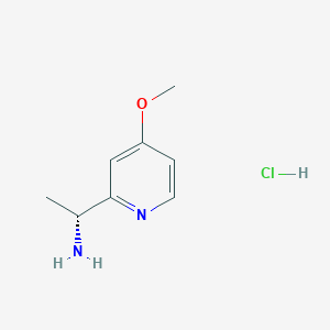 molecular formula C8H13ClN2O B13431364 (1R)-1-(4-methoxypyridin-2-yl)ethanamine;hydrochloride 