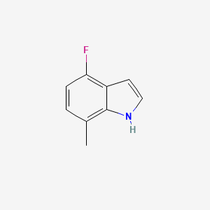 molecular formula C9H8FN B1343137 4-Fluoro-7-methyl-1H-indole CAS No. 313337-32-5