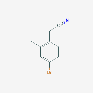 molecular formula C9H8BrN B1343142 2-(4-Bromo-2-methylphenyl)acetonitrile CAS No. 215800-05-8