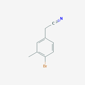 molecular formula C9H8BrN B1343143 2-(4-Bromo-3-methylphenyl)acetonitrile CAS No. 215800-25-2