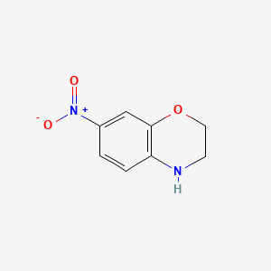 molecular formula C8H8N2O3 B1343144 7-Nitro-3,4-dihydro-2H-1,4-benzoxazine CAS No. 120711-81-1