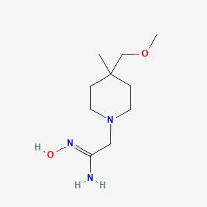 molecular formula C10H21N3O2 B13431445 (Z)-N'-hydroxy-2-(4-(methoxymethyl)-4-methylpiperidin-1-yl)acetimidamide 