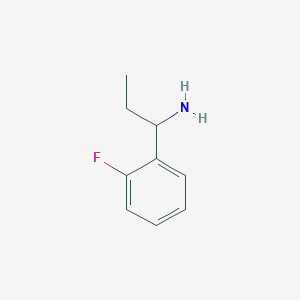 molecular formula C9H12FN B1343152 1-(2-Fluorophenyl)propan-1-amine CAS No. 473249-01-3