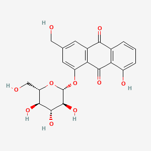 molecular formula C21H20O10 B13431537 Aloe Emodin 1-Glucoside 