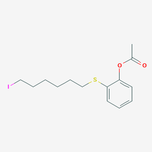 molecular formula C14H19IO2S B13431540 2-[(6-Iodohexyl)sulfanyl]phenyl acetate 