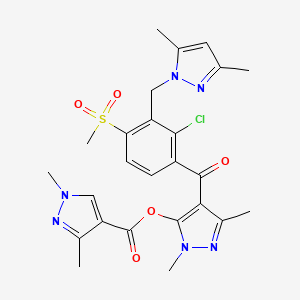 molecular formula C25H27ClN6O5S B13431546 Triazole sulcotrione CAS No. 1911613-97-2
