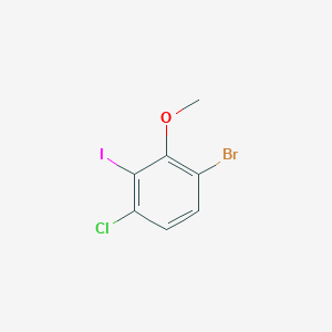 molecular formula C7H5BrClIO B13431549 6-Bromo-3-chloro-2-iodoanisole 