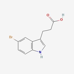 molecular formula C11H10BrNO2 B1343157 3-(5-bromo-1H-indol-3-yl)propanoic acid CAS No. 54904-23-3