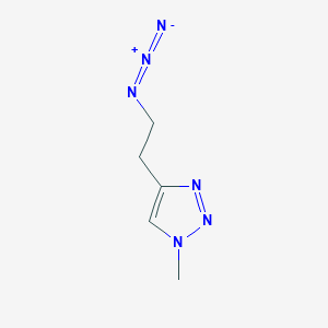 molecular formula C5H8N6 B13431591 4-(2-Azidoethyl)-1-methyl-1h-1,2,3-triazole 