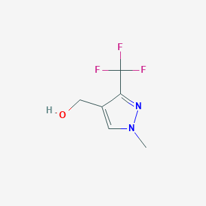 molecular formula C6H7F3N2O B1343160 (1-甲基-3-(三氟甲基)-1H-吡唑-4-基)甲醇 CAS No. 540468-96-0