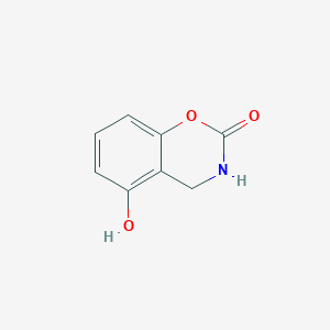 molecular formula C8H7NO3 B1343162 5-Hydroxy-3,4-dihydro-2H-benzo[e][1,3]oxazin-2-one CAS No. 697801-50-6