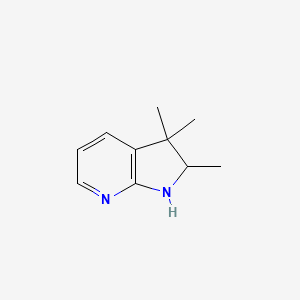 molecular formula C10H14N2 B13431636 2,3,3-trimethyl-1H,2H,3H-pyrrolo[2,3-b]pyridine 