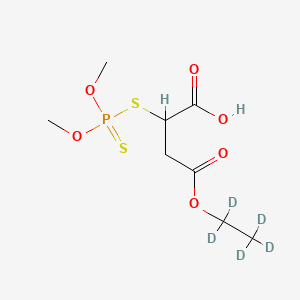 molecular formula C8H15O6PS2 B13431648 Malathion alpha-Monoacid-d5 