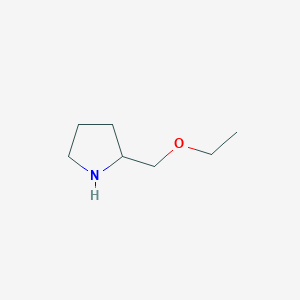 molecular formula C7H15NO B1343166 2-(Ethoxymethyl)pyrrolidine CAS No. 883538-81-6