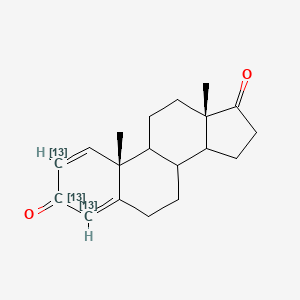 molecular formula C19H24O2 B13431767 Androsta-1,4-dien-3,17-dione-2,3,4-13C3 