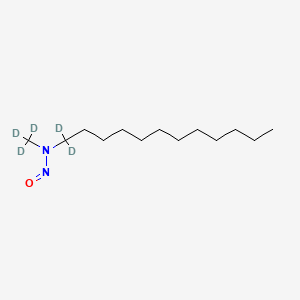 molecular formula C13H28N2O B13431779 N-Nitroso-N-methyl-N-dodecylamine-d5 