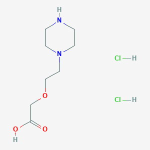molecular formula C8H18Cl2N2O3 B13431792 2-(1-Piperazinyl)ethoxyacetic acid dihydrochloride 