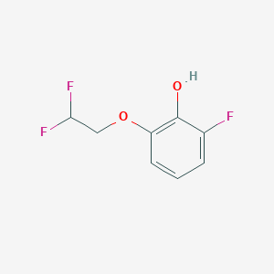 molecular formula C8H7F3O2 B13431798 2-Fluoro-6-(2,2-difluoroethoxy)phenol 