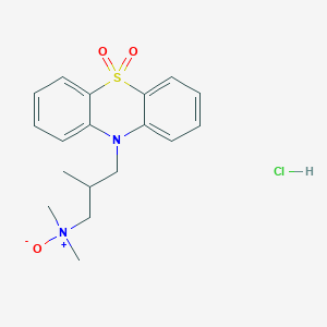 molecular formula C18H23ClN2O3S B13431805 Trimeprazine Sulphone N-Oxide Hydrochloride (Oxomemazine N-Oxide Hydrochloride) 
