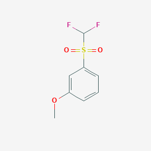 molecular formula C8H8F2O3S B13431829 Difluoromethyl 3-methoxyphenyl sulphone 