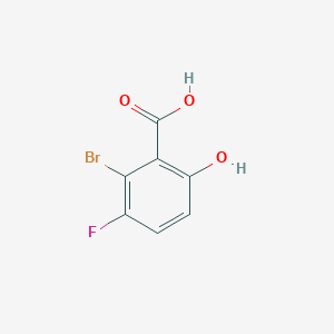 molecular formula C7H4BrFO3 B13431861 2-Bromo-3-fluoro-6-hydroxybenzoic acid 
