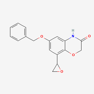 8-(2R)-Oxiranyl-6-(phenylmethoxy)-2H-1,4-benzoxazin-3(4H)-one