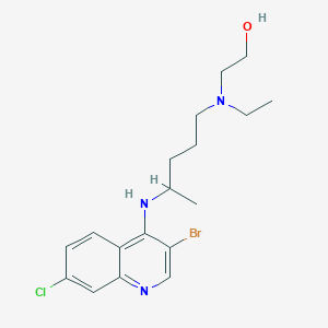 molecular formula C18H25BrClN3O B13431893 3-Bromo-7-chloro Hydroxychloroquine 