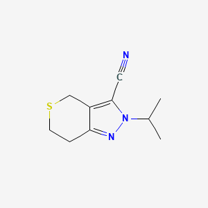 molecular formula C10H13N3S B13431904 2-Isopropyl-2,4,6,7-tetrahydrothiopyrano[4,3-c]pyrazole-3-carbonitrile 