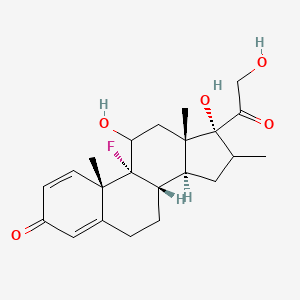 molecular formula C22H29FO5 B1343198 9-Fluoro-11,17,21-trihydroxy-16-methylpregna-1,4-diene-3,20-dione CAS No. 2990-65-0