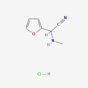 molecular formula C7H9ClN2O B1343202 2-Furyl(methylamino)acetonitrile hydrochloride CAS No. 24026-94-6