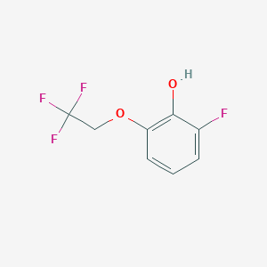 molecular formula C8H6F4O2 B13432033 2-Fluoro-6-(2,2,2-trifluoroethoxy)phenol 