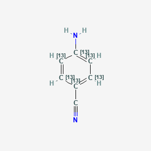 molecular formula C7H6N2 B13432062 4-Aminobenzonitrile-13C6 