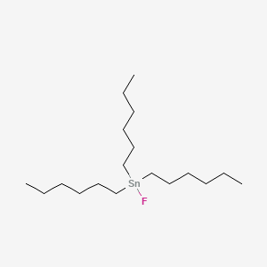 molecular formula C18H39FSn B13432086 Fluorotrihexylstannane CAS No. 20153-50-8