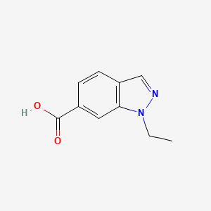molecular formula C10H10N2O2 B1343209 1-ethyl-1H-indazole-6-carboxylic acid 