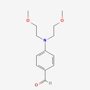 molecular formula C13H19NO3 B13432192 4-[Bis(2-methoxyethyl)amino]benzaldehyde CAS No. 27913-87-7