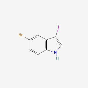 molecular formula C8H5BrIN B1343221 5-溴-3-碘-1H-吲哚 CAS No. 868694-19-3