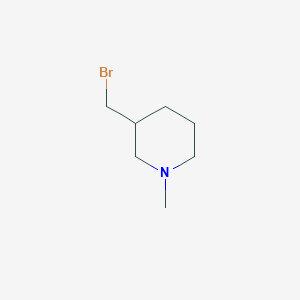 molecular formula C7H14BrN B1343224 3-(溴甲基)-1-甲基哌啶 CAS No. 41886-04-8