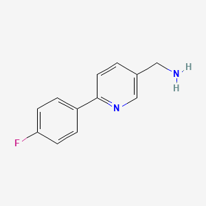 molecular formula C12H11FN2 B1343230 [6-(4-Fluorophenyl)pyridin-3-yl]methanamine 