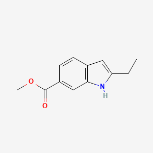 molecular formula C12H13NO2 B1343233 Methyl 2-ethyl-1H-indole-6-carboxylate CAS No. 184150-81-0