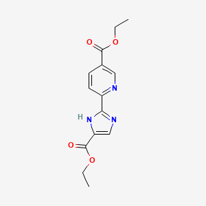 molecular formula C14H15N3O4 B13432333 Diethyl pyimDC 