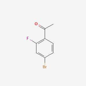 molecular formula C8H6BrFO B1343234 1-(4-Bromo-2-fluorophenyl)ethanone CAS No. 625446-22-2