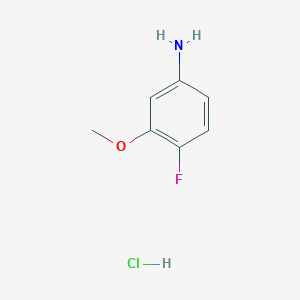 molecular formula C7H9ClFNO B1343235 4-Fluoro-3-methoxyaniline hydrochloride CAS No. 22510-10-7