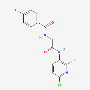 molecular formula C14H10Cl2FN3O2 B13432353 BCM-599 