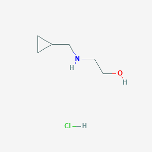 molecular formula C6H14ClNO B1343243 N-(2-Hydroxyethyl)(cyclopropylmethyl)amine Hydrochloride CAS No. 610309-67-6