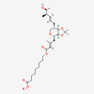 molecular formula C29H47KO8 B13432442 6,7-O-Isopropylidenepseudomonic Acid C Potassium Salt 